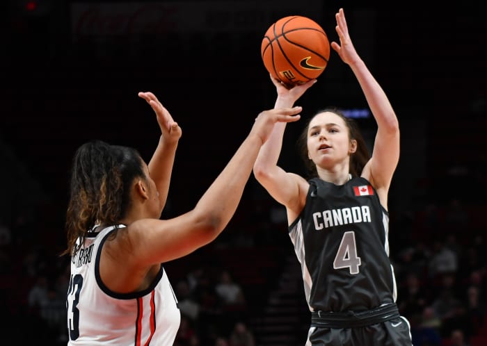 Nike Hoop Summit women's game April 8 2023 Taylor Balkom 41